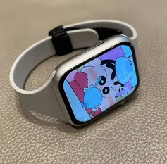 纯色小蛮腰运动硅胶磁吸applewatch8表带适用苹果手表7SE/56通用